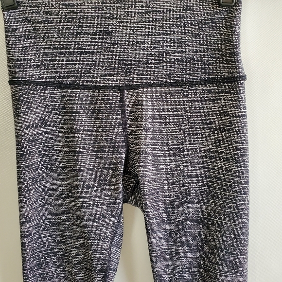 Lululemon Athletica Wunder Under High Rise Coco Pique Black Size 6 - Picture 2 of 12